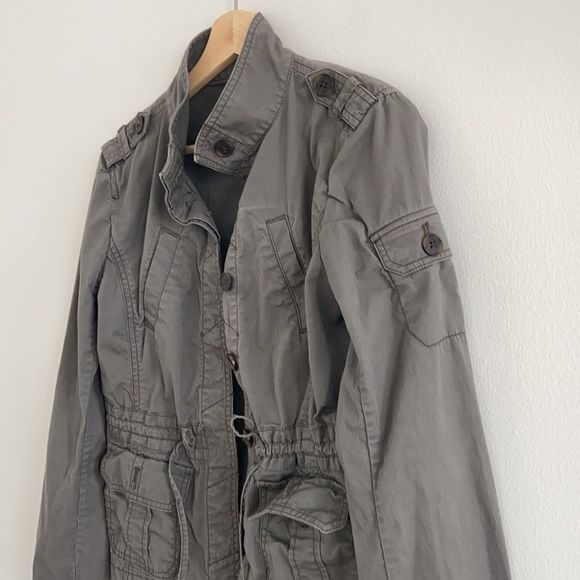 LOFT Olive Green Classic Utility Anorak Jacket - Picture 2 of 11